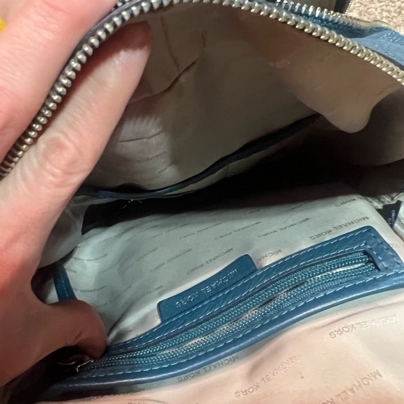 Michael Kors Blue and Gray Backpack - Picture 6 of 7